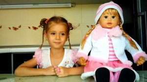 Интерактивная кукла Настенька.Софийка играет с куклой!