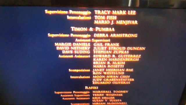 Happy Ending And End Credits The Lion King Italian And Walt Disney Pictures Logo Short Silent 1994