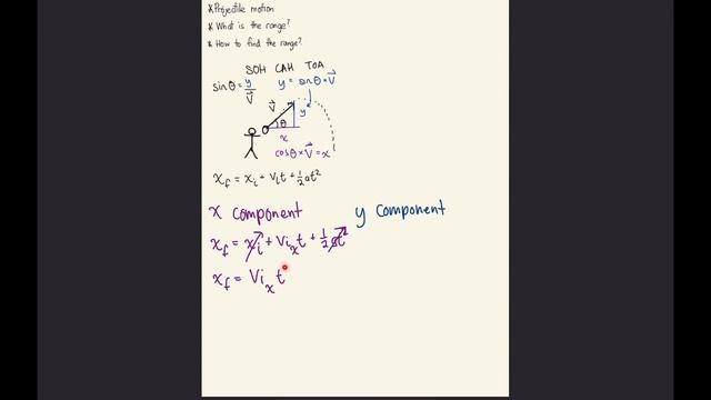 Projectile motion physics - Range general formula смотреть онлайн