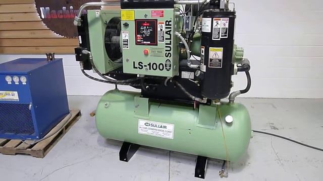 2004 SULLAIR LS 100 40HP ROTARY SCREW COMPRESSOR TANK & DRYER SOLD смотреть онлайн
