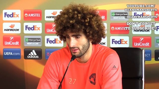 Marouane Fellaini Full Pre-Match Press Conference - Manchester United v FC Rostov - Europa League смотреть онлайн