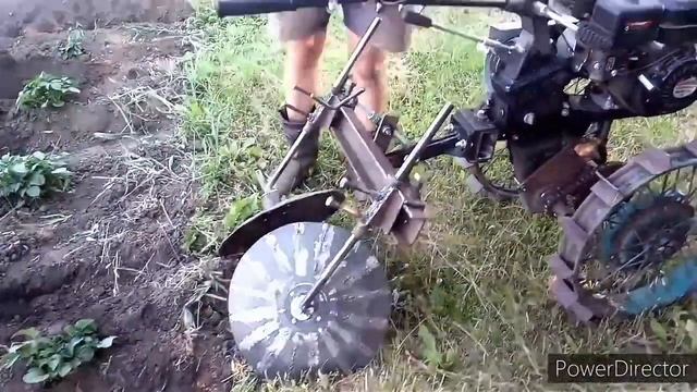 Самодельный дисковый окучник для мотоблока 