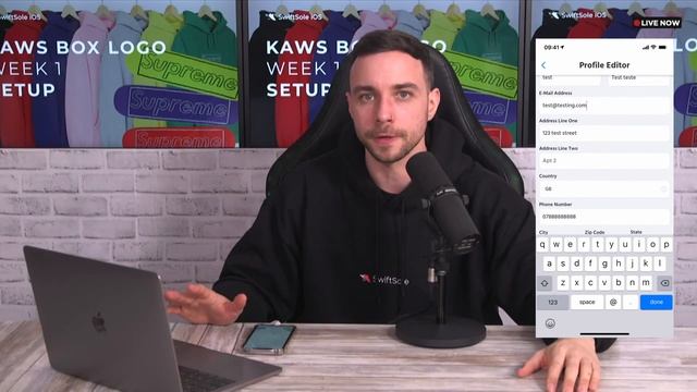 SwiftSole Supreme W1 Set Up Guide Livestream - KAWS BOX LOGO смотреть онлайн