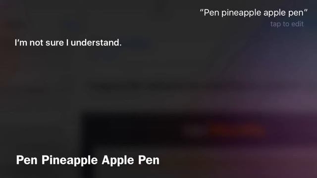 Siri's reaction: Pen Pinapple Apple Pen (PPAP) 🖋🍍🍎🖋 смотреть онлайн