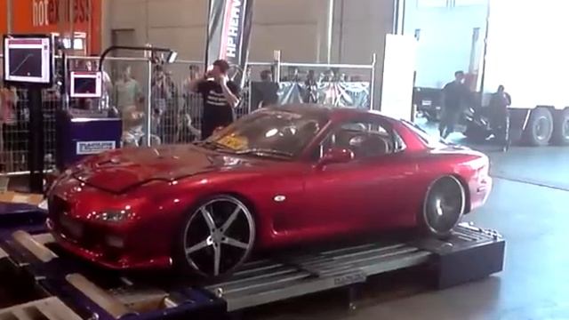 Candy Apple Red RX7 Brisbane Autosalon 2008 Dyno Run смотреть онлайн