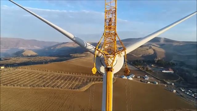 LİEBHERR LTM 1350 - 1100 RÜZGAR GÜLÜ MONTAJI - AMASYA ÇANAKKALE