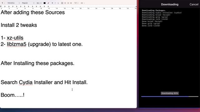 How To Install Cydia On Palera1n Jailbreak | IOS 15.6 - 16.3 Latest IOS.