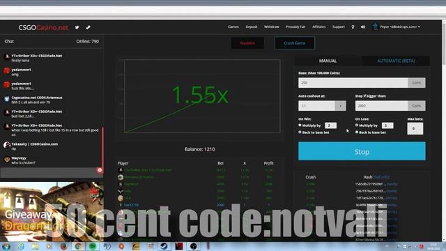 free money at CsGoCasiono.net - CS GO Gambling #7 смотреть онлайн