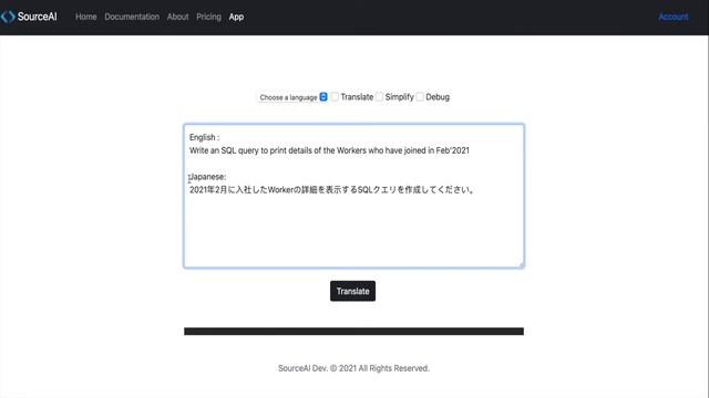 SourceAI - GPT-3 Code Generator смотреть онлайн