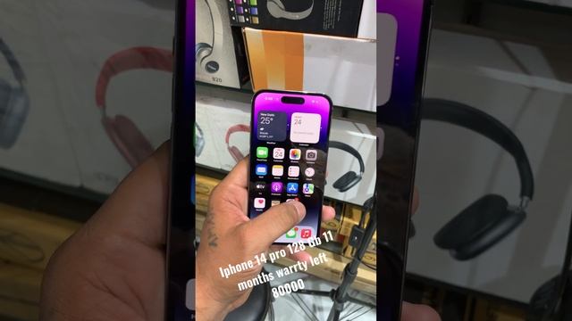 Iphone 14 pro 128 Gb Deep purple colour 11 months warrty left 80000₹ смотреть онлайн