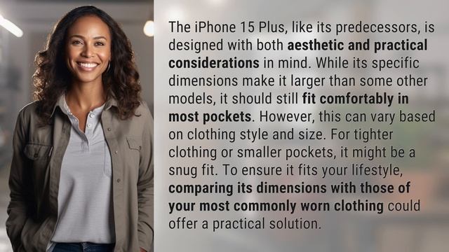 Does iPhone 15 Plus fit in pocket? смотреть онлайн