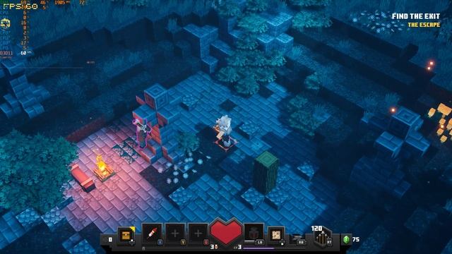 Minecraft Dungeons Gameplay PC 4K Max Settings Offline SOLO Play смотреть онлайн
