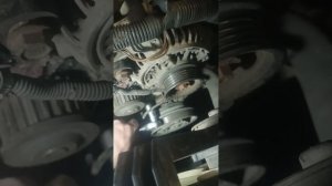 установка ремня грм двигателя 3S-FE, замена помпы охлаждающей жидкости.