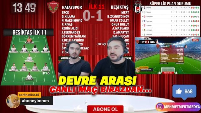 BEŞİKTAŞ HATAYSPOR MAÇI CANLI İZLE смотреть онлайн