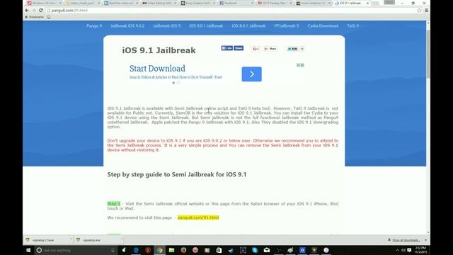 How to Jailbreak Your Iphone/Ipad ios 9.1 -No Computer (Semi Jailbreak) смотреть онлайн