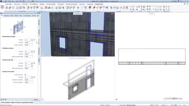 Allplan Python Parts 5 - Automatska armatura zida смотреть онлайн