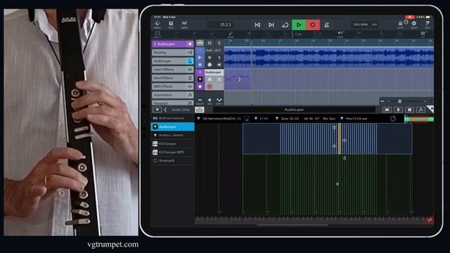 Harmonica sample library for iPad and iPhone. AudioLayer instrument, AKAI EWI4000s wind controller. смотреть онлайн