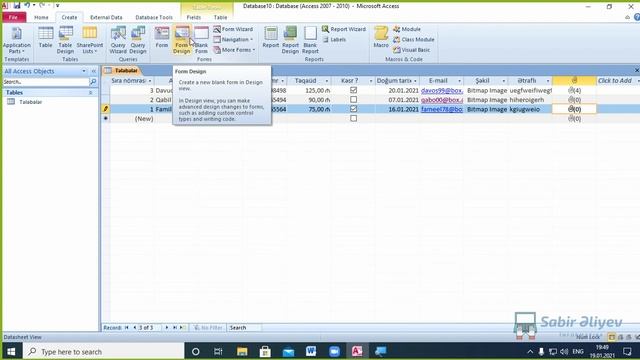 Verilənlər Bazası. Access 2010 - Dərs 2 смотреть онлайн
