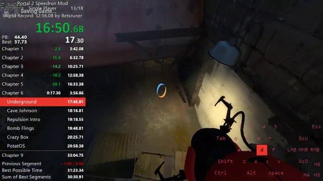 Portal 2 Speedrun Mod in 32:51 смотреть онлайн