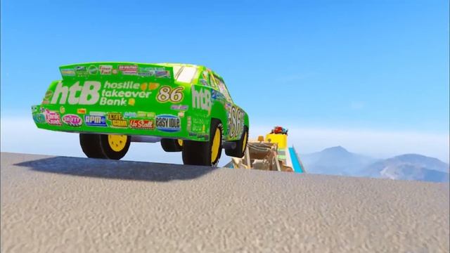 GTA V Epic New Stunt Race For Car Racing Challenge by Trevor and Shark #456 смотреть онлайн