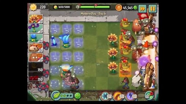 Plants VS Zombies 2 - Modern Day - Day 6 - iOS / Android - Walktrough Gameplay