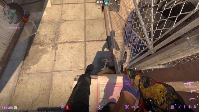 CS2 Silent Drop for Sandbags on Overpass смотреть онлайн