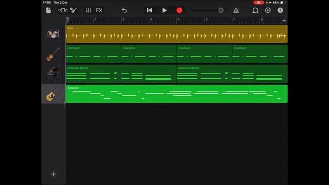 C major Chord_ Making it sound full by dividing the parts - using GarageBand for iOS смотреть онлайн