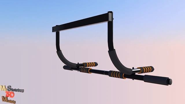 Door Pull Up Bar - SketchUp 3D Model смотреть онлайн