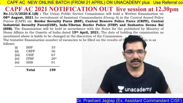 UPSC CAPF AC 2021 Official Notification | CAPF Vacancies, Exam Date, Eligibility, How To Fill Form смотреть онлайн