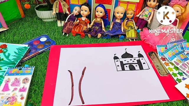 Stickers வச்சி Project work பண்ண போறோம்| My Barbie Shows смотреть онлайн