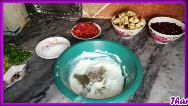 Russian Salad with Apples, Pomegrant, Maynoese and Fresh Cream | Yummy | MY's Kitchen Food Vlog смотреть онлайн