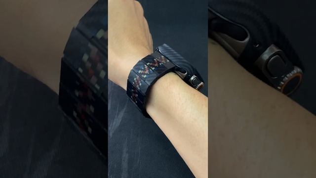 APPLE WATCH ULTRA WITH PITAKA CASE & BAND. Watch face: Bell & Ross BR03-A BLACK EDITION. смотреть онлайн