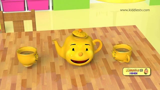 I am a Little Teapot Hindi Rhyme | Homeschool | Parents | Preschool | Baby songs | Kiddiestv Hindi смотреть онлайн