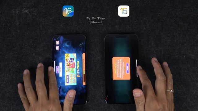 iPhone 13 Pro max iOS (16.0.3) vs iPhone 13 Pro max iOS (15.7) | SpeedTest смотреть онлайн