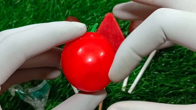 ASMR | Rainbow Candy Lollipop Unpacking Videos | Red Apple Unboxing Videos смотреть онлайн