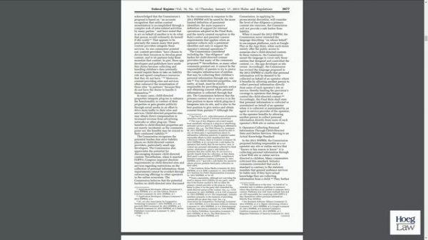 Let’s Pretend the FTC is Right! Is a YouTube Content Creator's COPPA Compliance One Button Away?