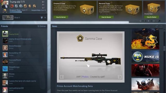 NEW CSGO GAMMA CASE!! (sorry for being late) смотреть онлайн