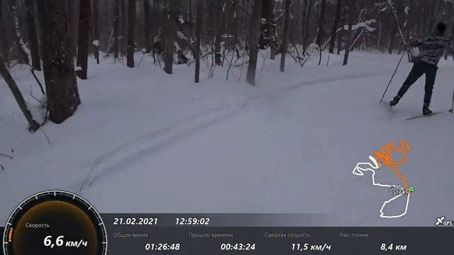 Лыжная трасса СК Ромашково 20.02.2021 смотреть онлайн