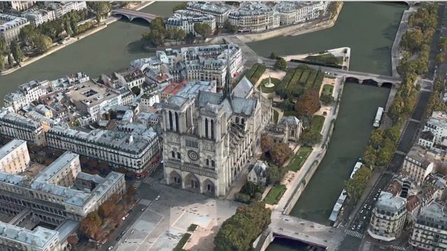 Paris - 3D Flyover 2022, Apple maps in 4k смотреть онлайн