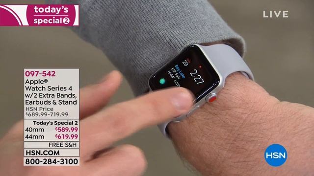 Apple Watch Series 4 40mm with 2 Extra Bands and Wireles... смотреть онлайн