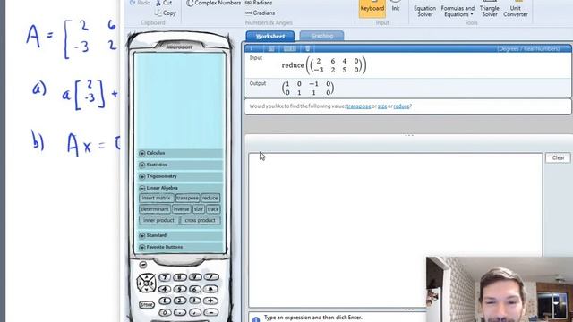 Describing the null and column space (Math 204 Section 4.2 video 2) смотреть онлайн