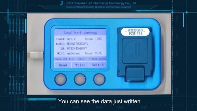 BGA70 Nand Repair Programmer JCID-P7S смотреть онлайн