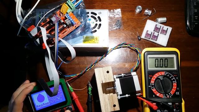 DRV8825/А4988 подстройка / adjustment смотреть онлайн