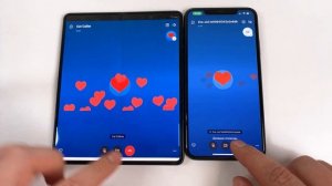 SKYPE Incoming Call Samsung Z fold 3 vs Apple iPhone 11 Pro Max (Android 12, iOS) Outgoing skype