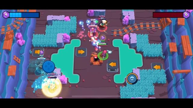 Brawl Stars - Gameplay Walkthrough Part 86 - Bouncing Echo Tara Gem Grab (iOS, Android) смотреть онлайн