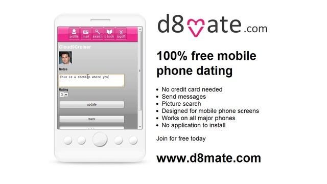 d8mate.com mobile phone dating app for iphone, nokia, blackberry, android смотреть онлайн