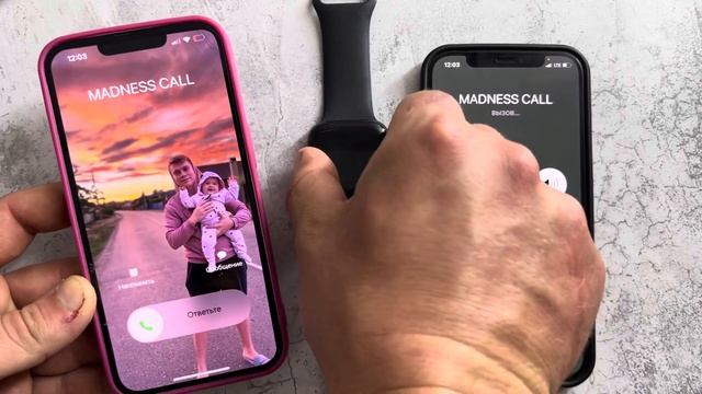 iPhone 12 Pro + Apple Watch 6 vs iPhone 13 / Incoming Call/ Outgoing Call смотреть онлайн