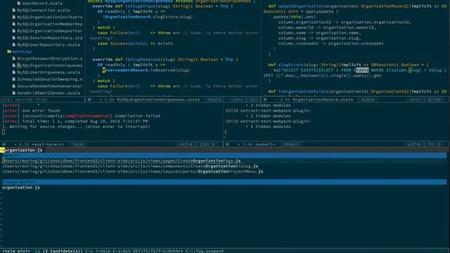 Multiple console in my Spacemacs. смотреть онлайн