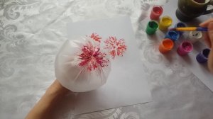 Рисование с помощью полиэтиленового пакета " Цветы".
Нетрадиционные техники рисования.