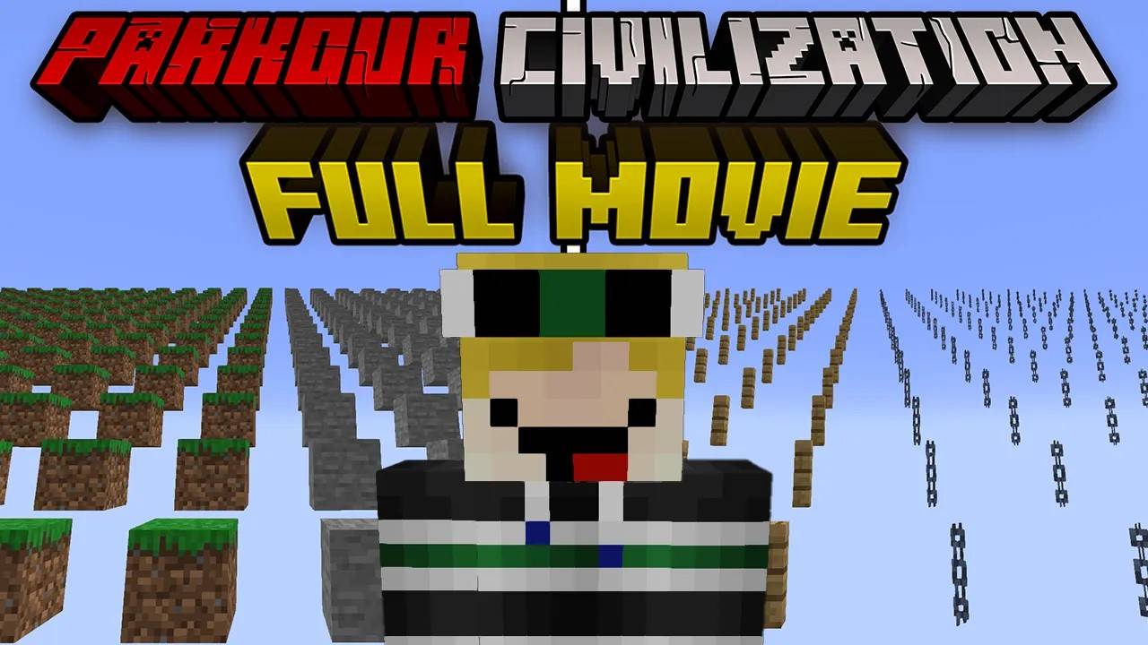 Minecraft but I survive in PARKOUR CIVILIZATION [FULL MOVIE] смотреть онлайн
